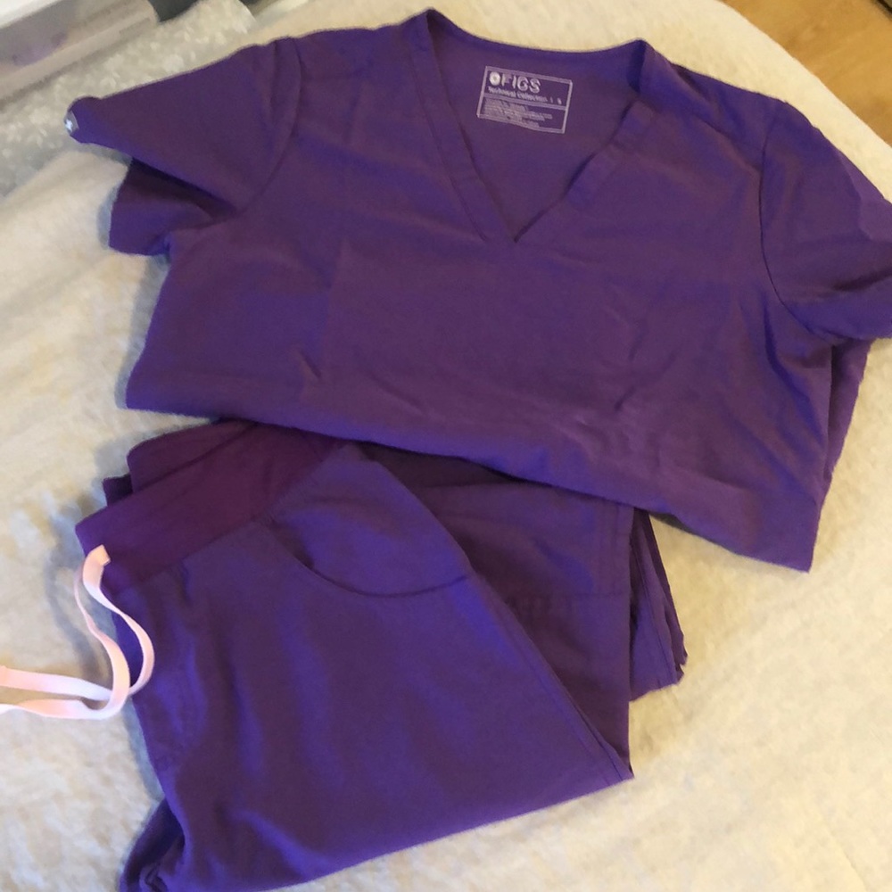 Figs Scrub Set Purple S